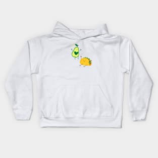 Avocado and taco dreamteam Kids Hoodie